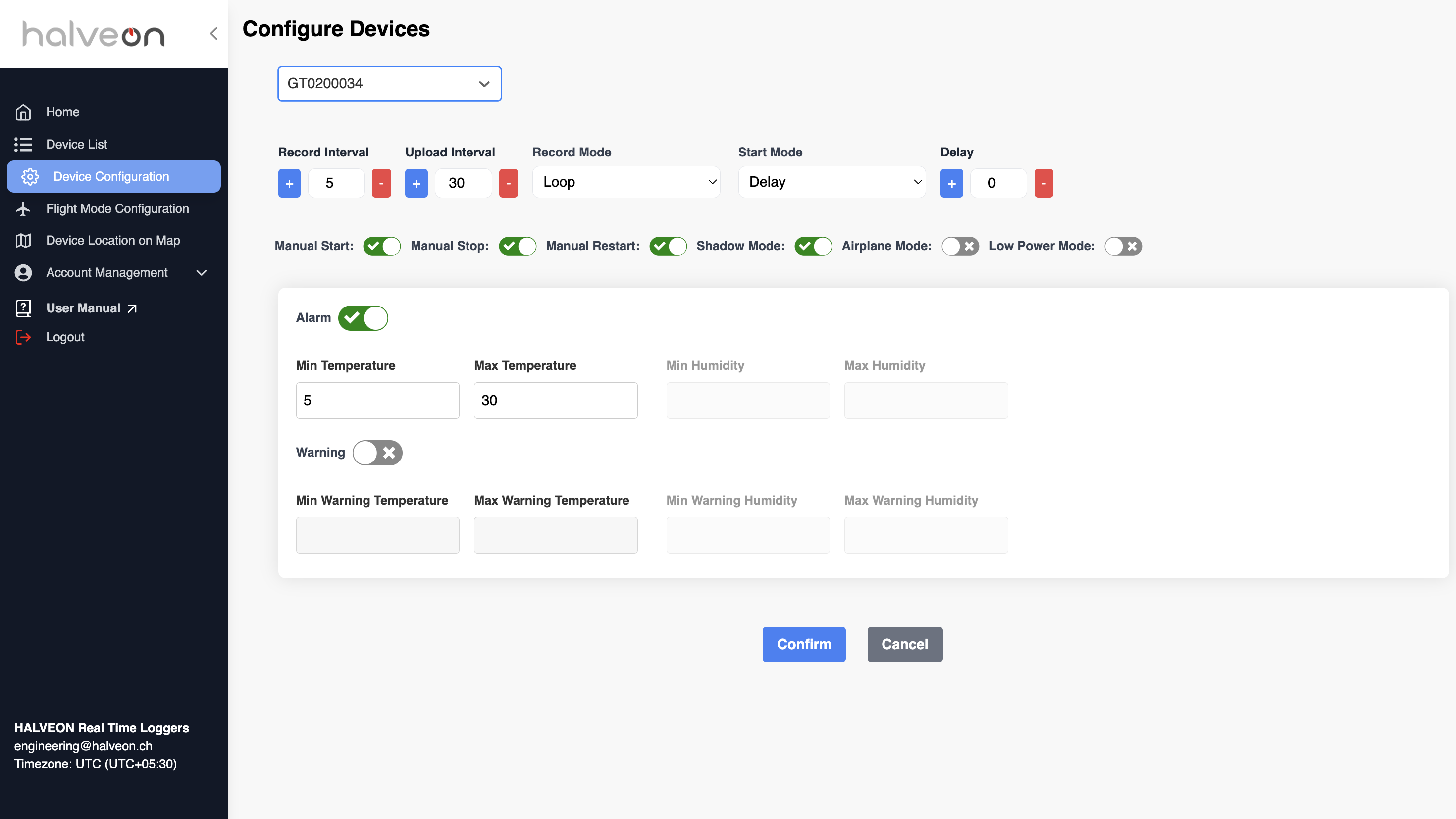 Configuration Fields